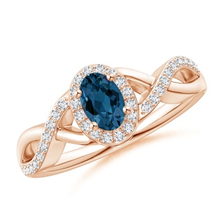 Oval AAA London Blue Topaz