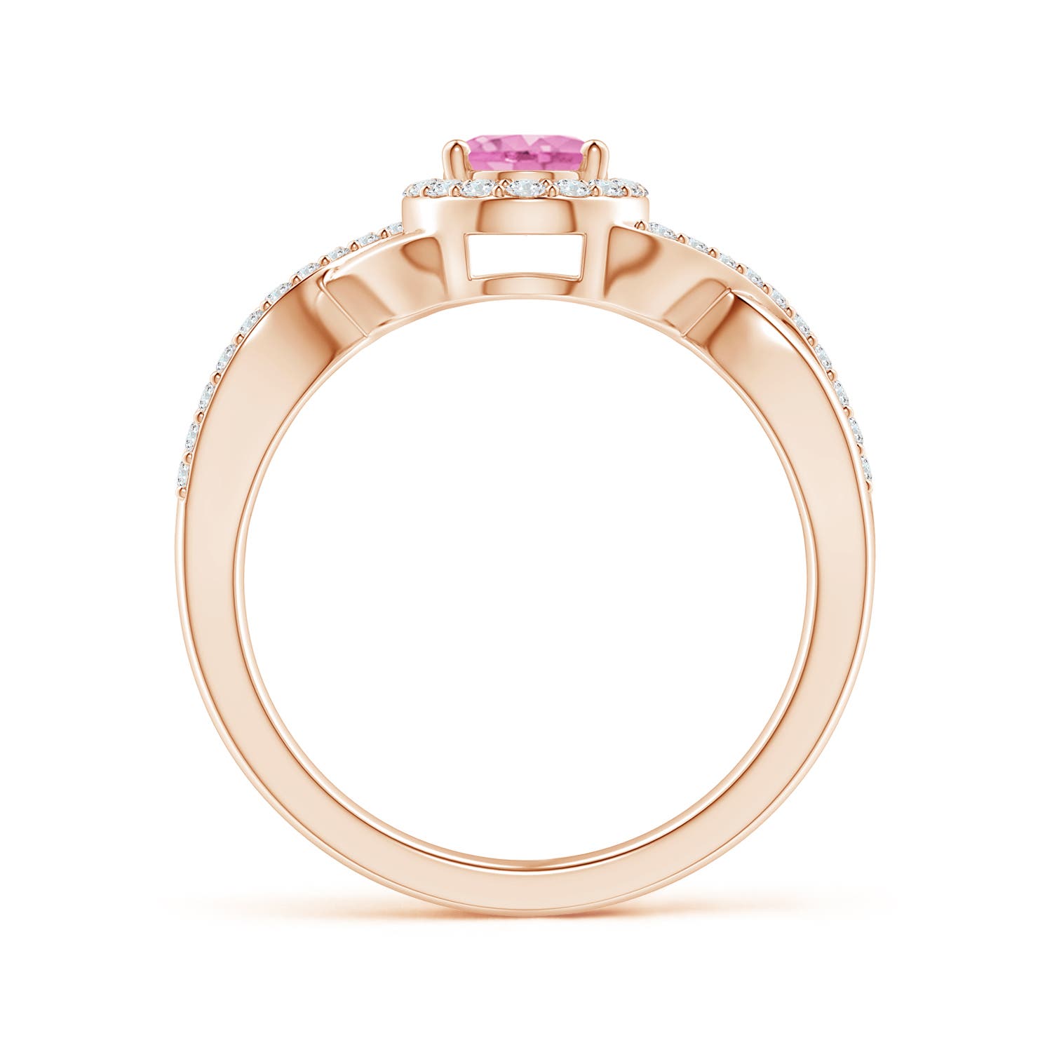 A - Pink Sapphire / 1.14 CT / 14 KT Rose Gold