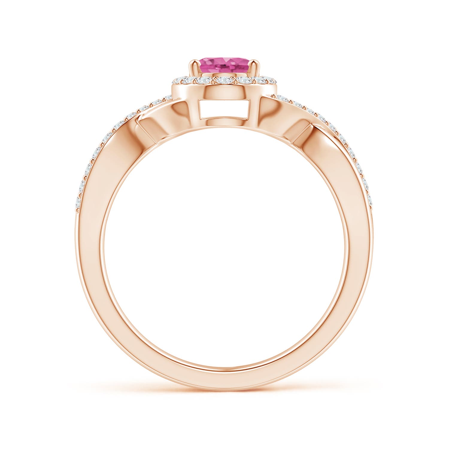 AAA - Pink Sapphire / 1.14 CT / 14 KT Rose Gold