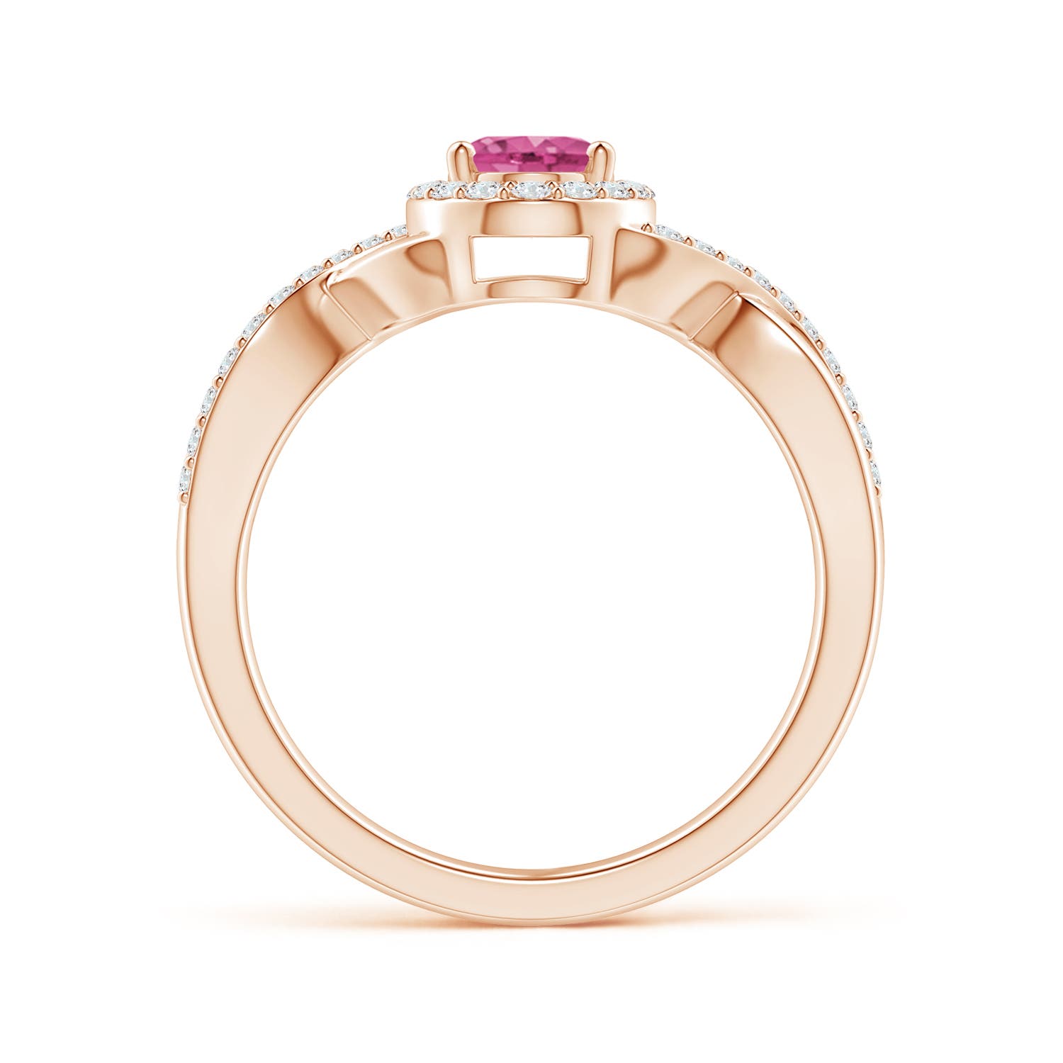 AAAA - Pink Sapphire / 1.14 CT / 14 KT Rose Gold