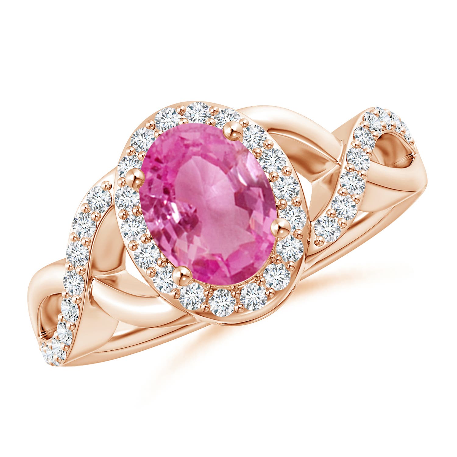 AAA - Pink Sapphire / 1.81 CT / 14 KT Rose Gold