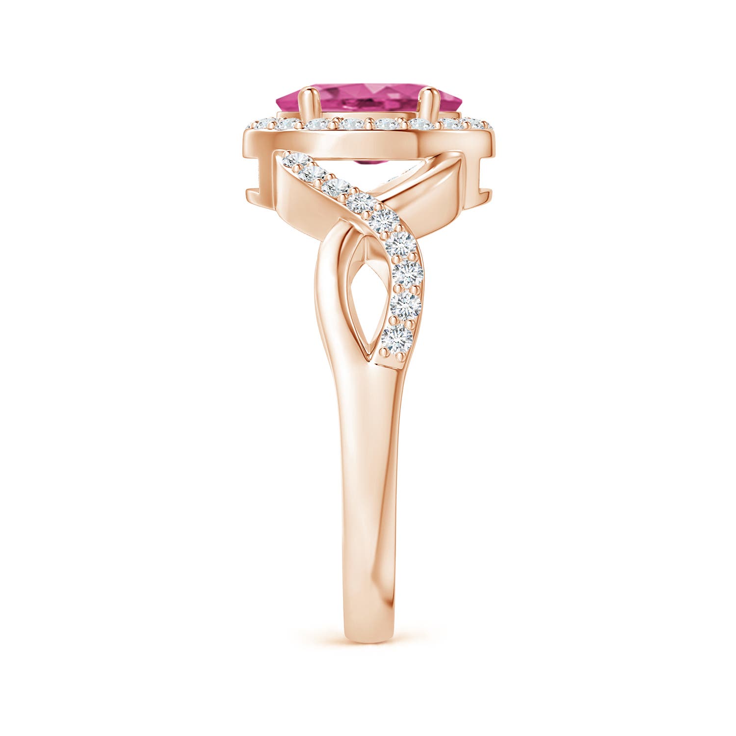 AAAA - Pink Sapphire / 1.81 CT / 14 KT Rose Gold