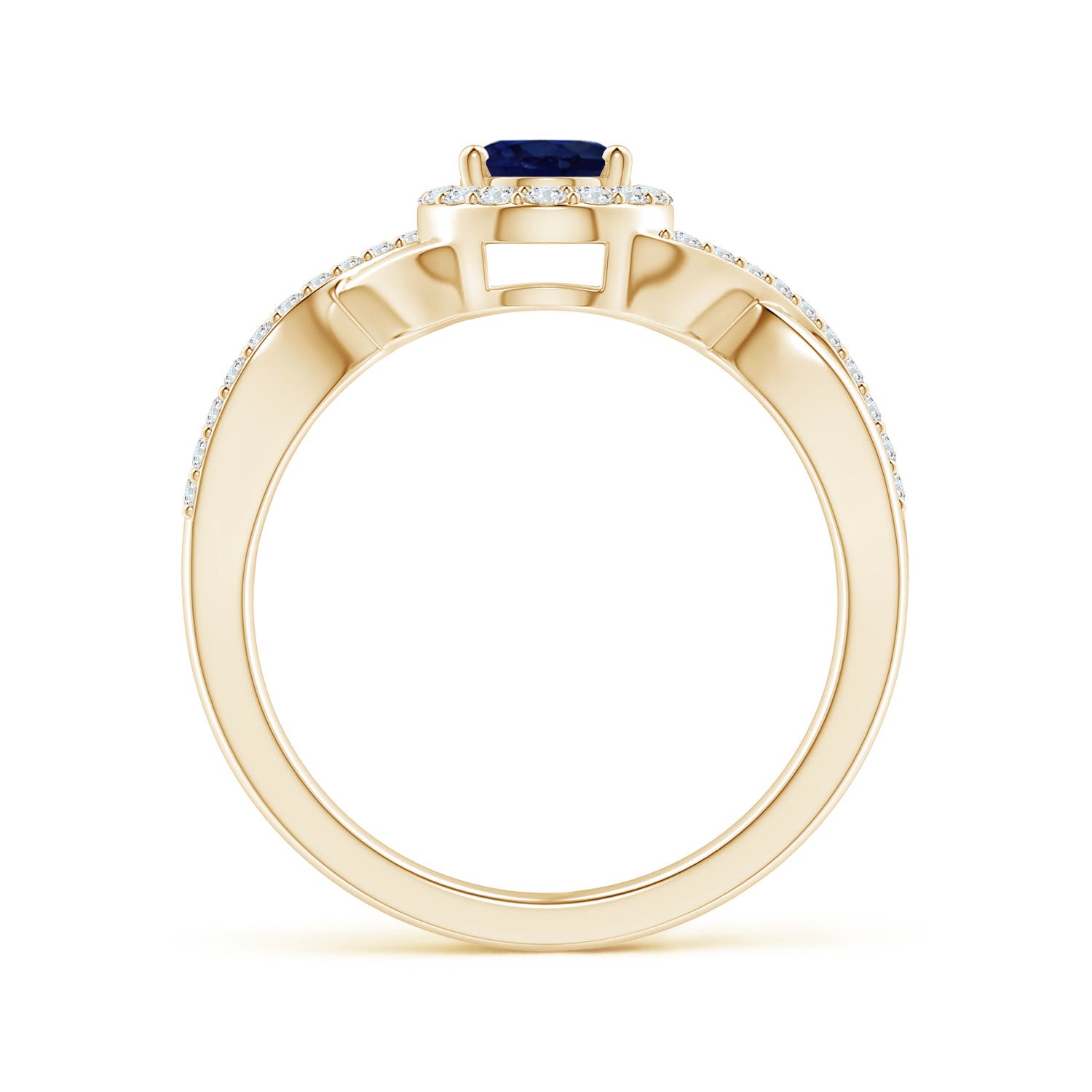 A - Blue Sapphire / 1.14 CT / 14 KT Yellow Gold