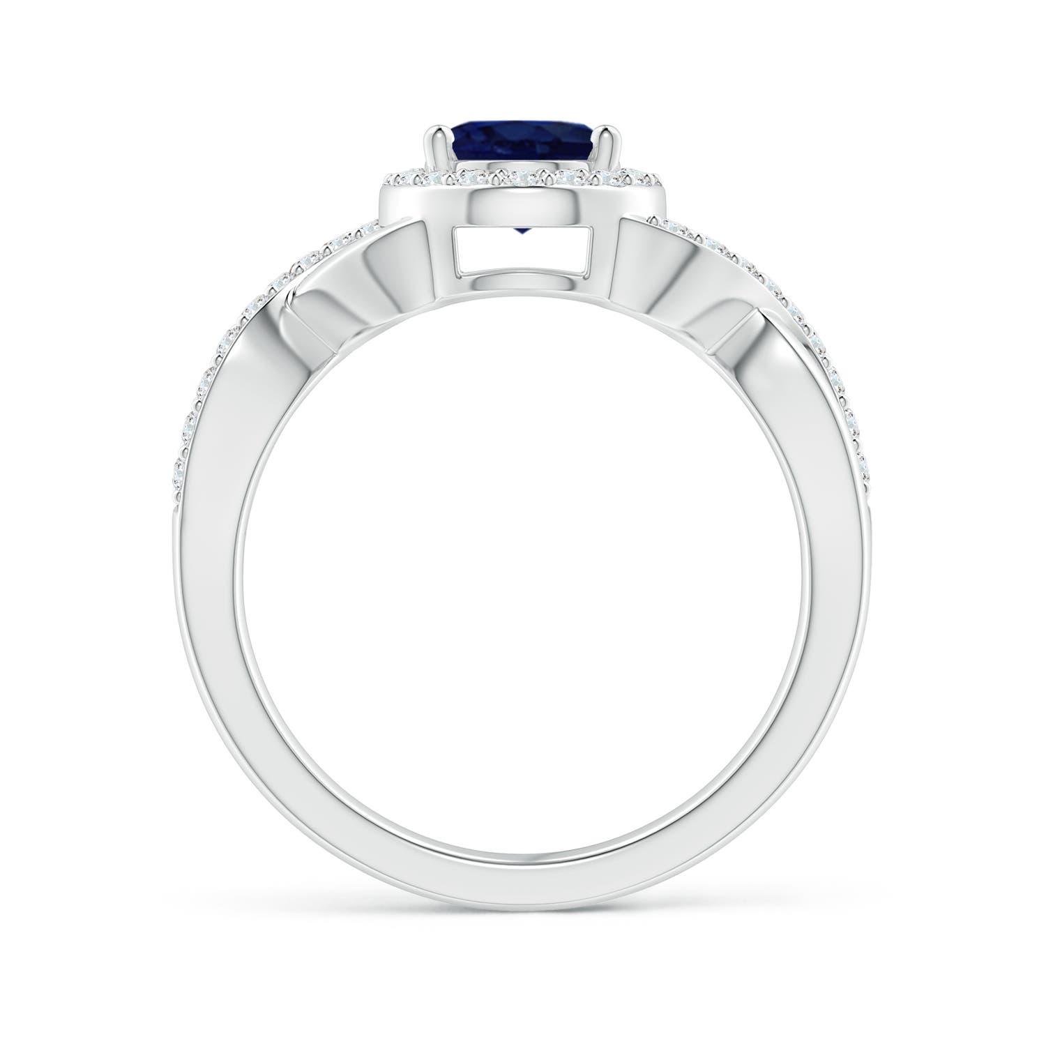 A - Blue Sapphire / 1.91 CT / 14 KT White Gold