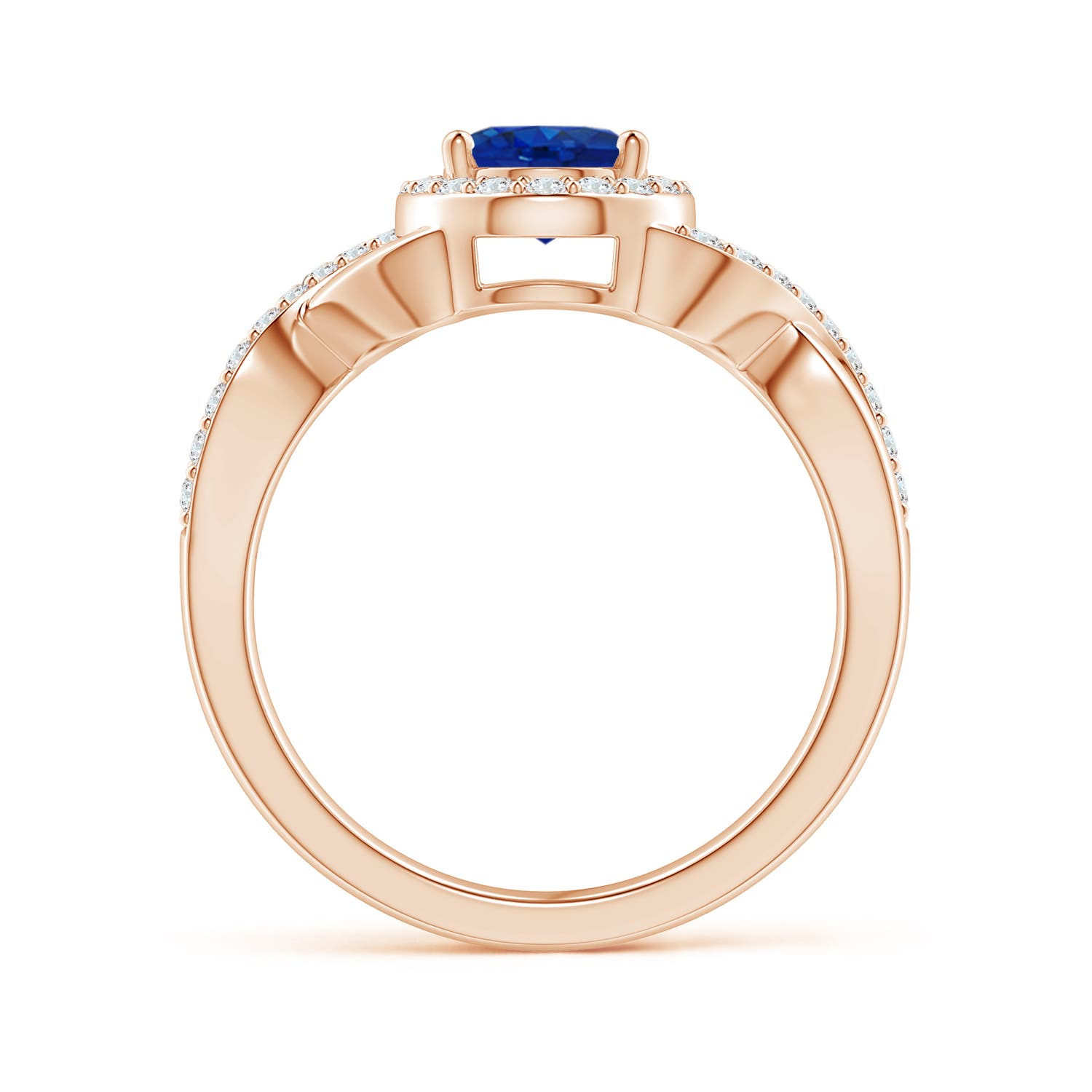 AAA - Blue Sapphire / 1.91 CT / 14 KT Rose Gold