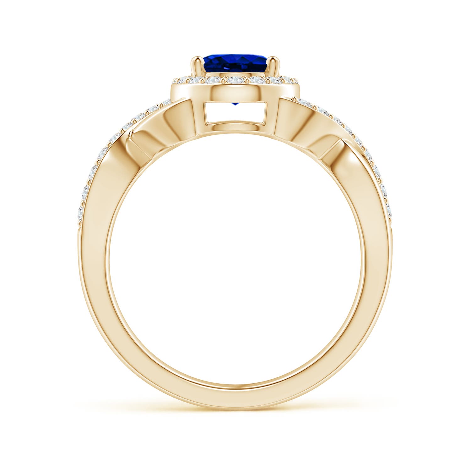 AAAA - Blue Sapphire / 1.91 CT / 14 KT Yellow Gold