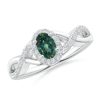 Oval AA Teal Montana Sapphire