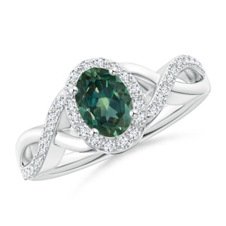 Oval AA Teal Montana Sapphire