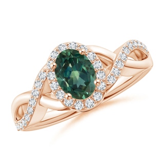 Oval AA Teal Montana Sapphire