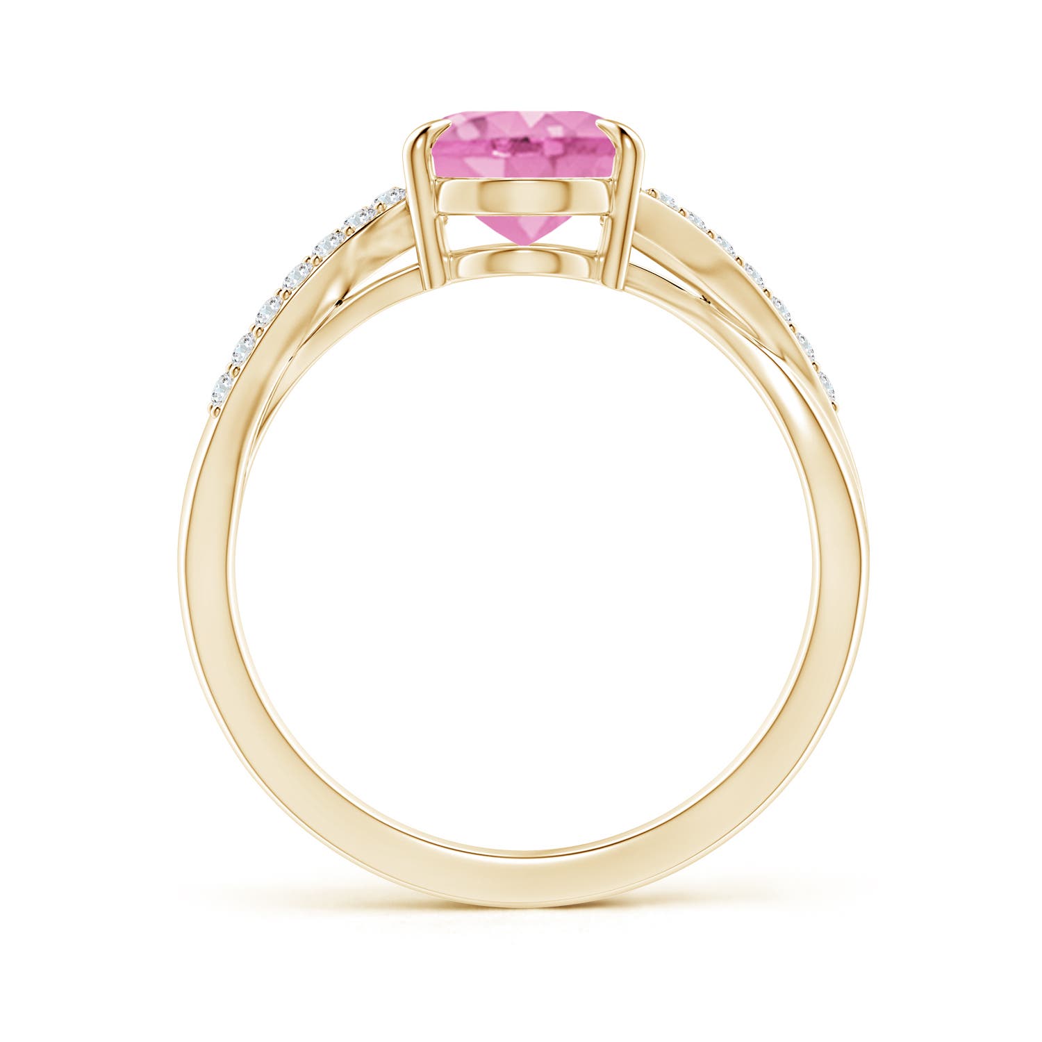 A - Pink Sapphire / 2.04 CT / 14 KT Yellow Gold