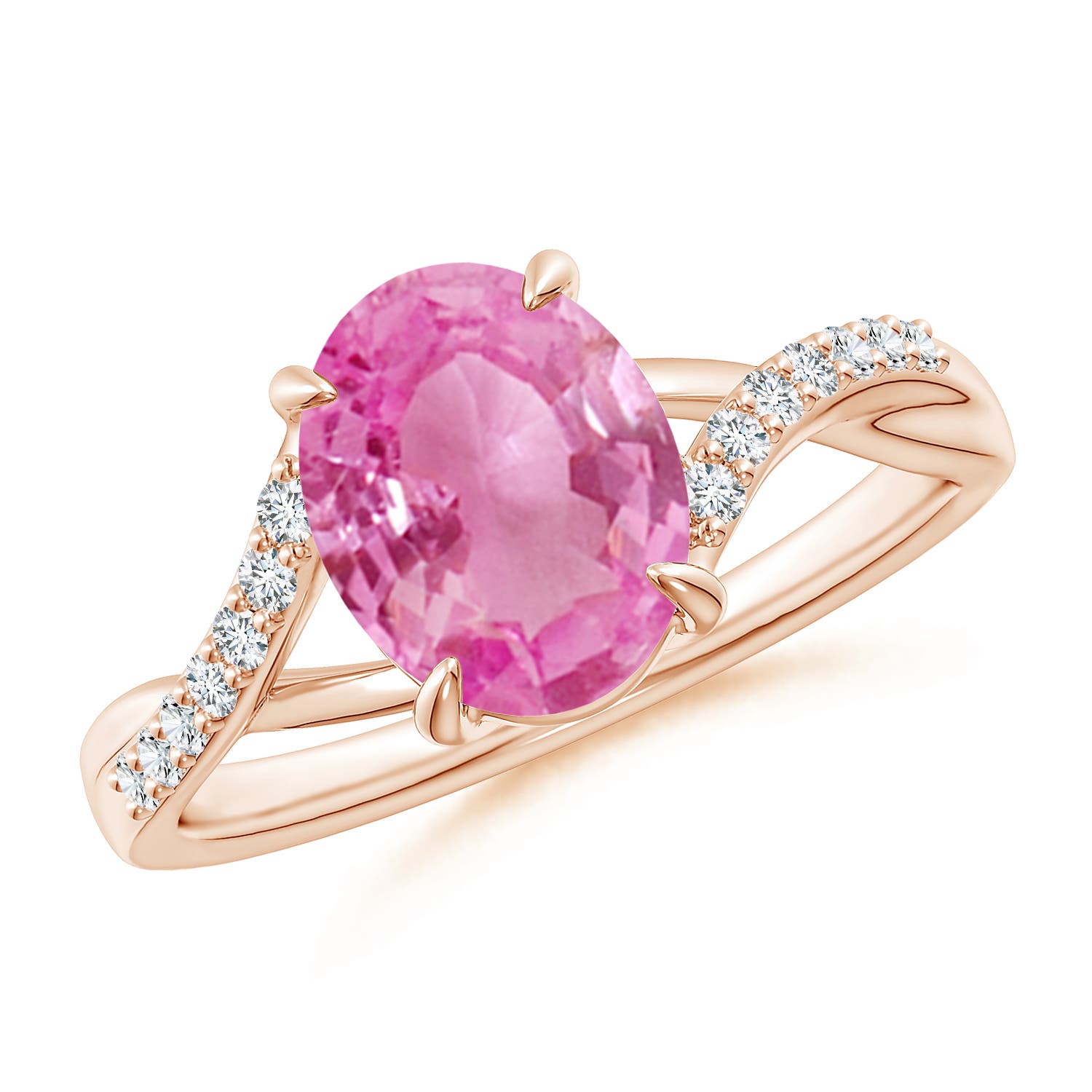 AA - Pink Sapphire / 2.04 CT / 14 KT Rose Gold