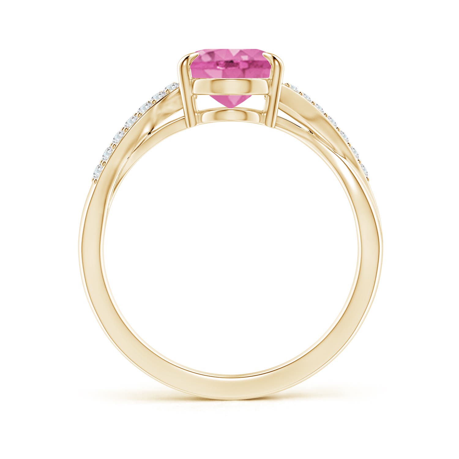 AA - Pink Sapphire / 2.04 CT / 14 KT Yellow Gold