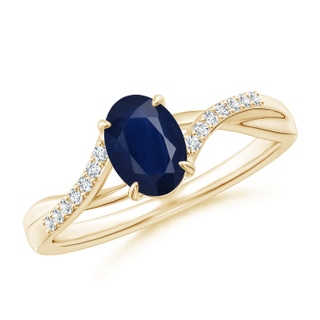 Oval A Blue Sapphire