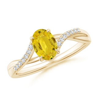 Oval AAA Yellow Sapphire