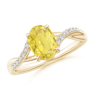 Oval A Yellow Sapphire
