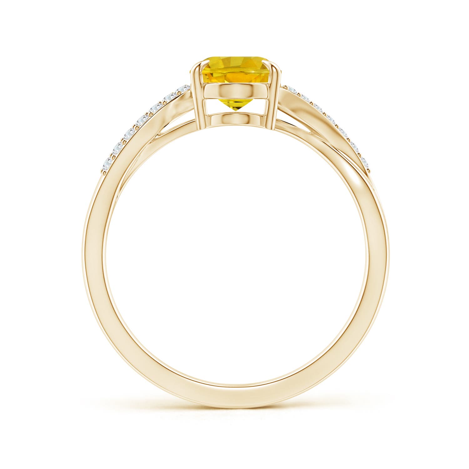 AAAA - Yellow Sapphire / 1.61 CT / 14 KT Yellow Gold