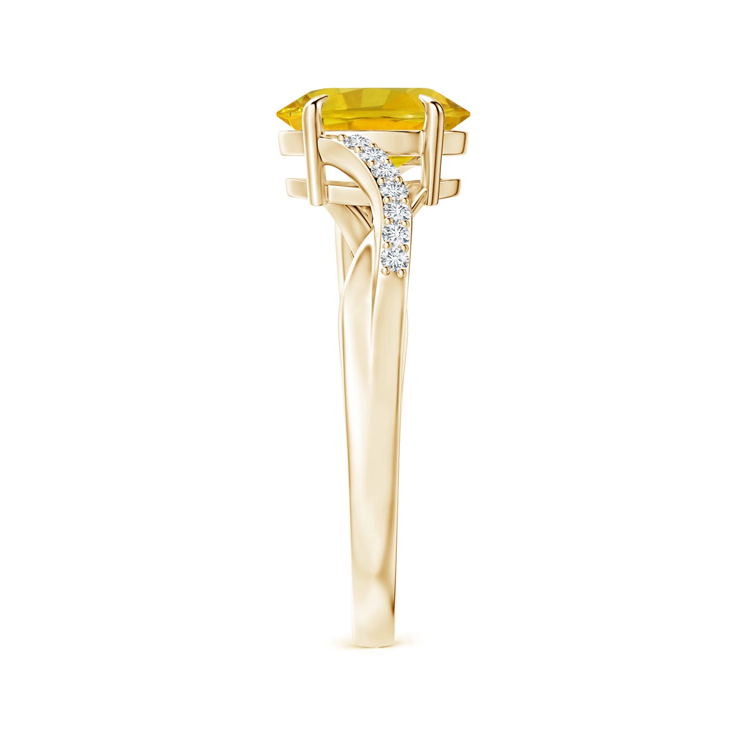 AAAA - Yellow Sapphire / 1.61 CT / 14 KT Yellow Gold