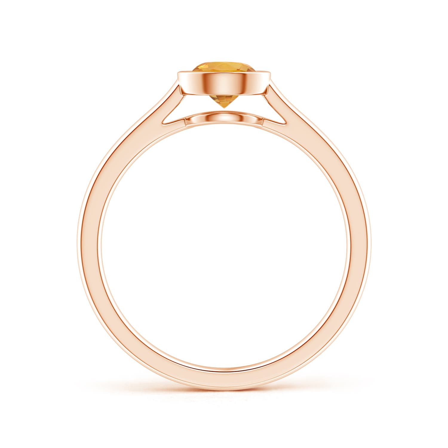 A - Orange Sapphire / 0.53 CT / 14 KT Rose Gold