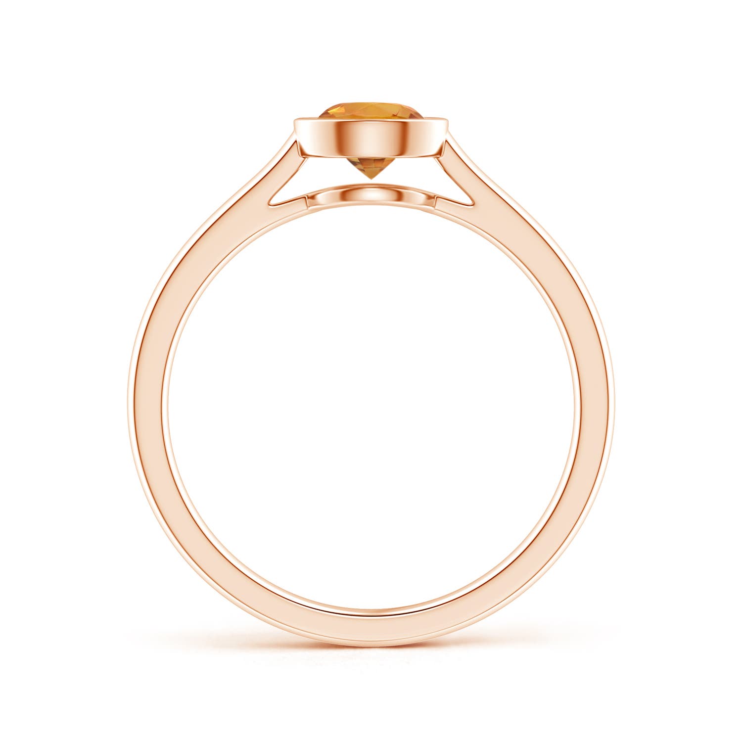 AA - Orange Sapphire / 0.53 CT / 14 KT Rose Gold