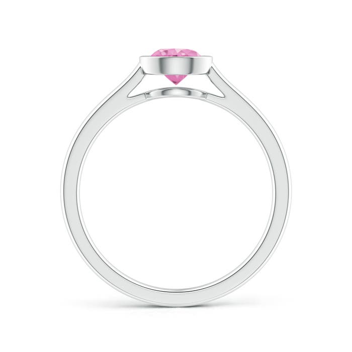 A - Pink Sapphire / 0.6 CT / 14 KT White Gold