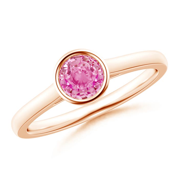 AA - Pink Sapphire / 0.6 CT / 14 KT Rose Gold