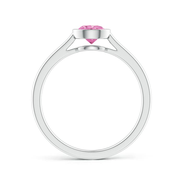 AA - Pink Sapphire / 0.6 CT / 14 KT White Gold