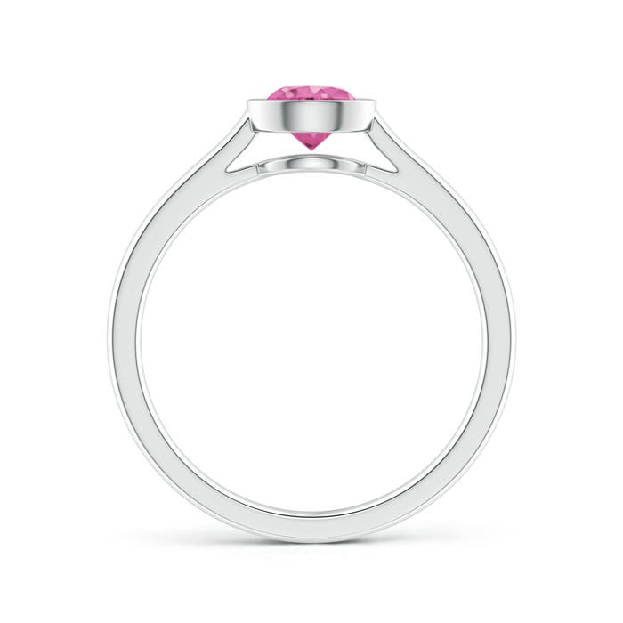 AAA - Pink Sapphire / 0.6 CT / 14 KT White Gold