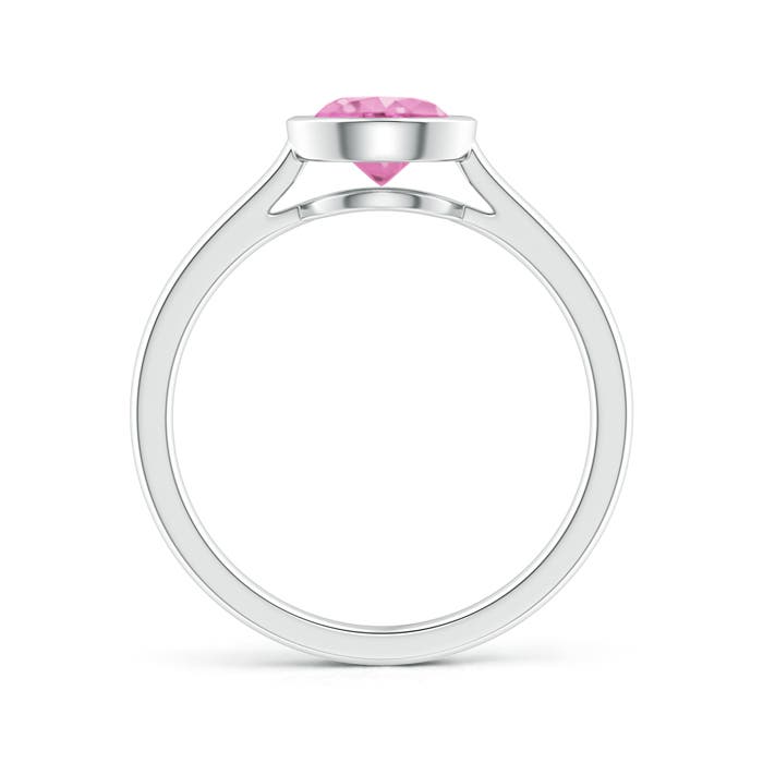 A - Pink Sapphire / 1 CT / 14 KT White Gold