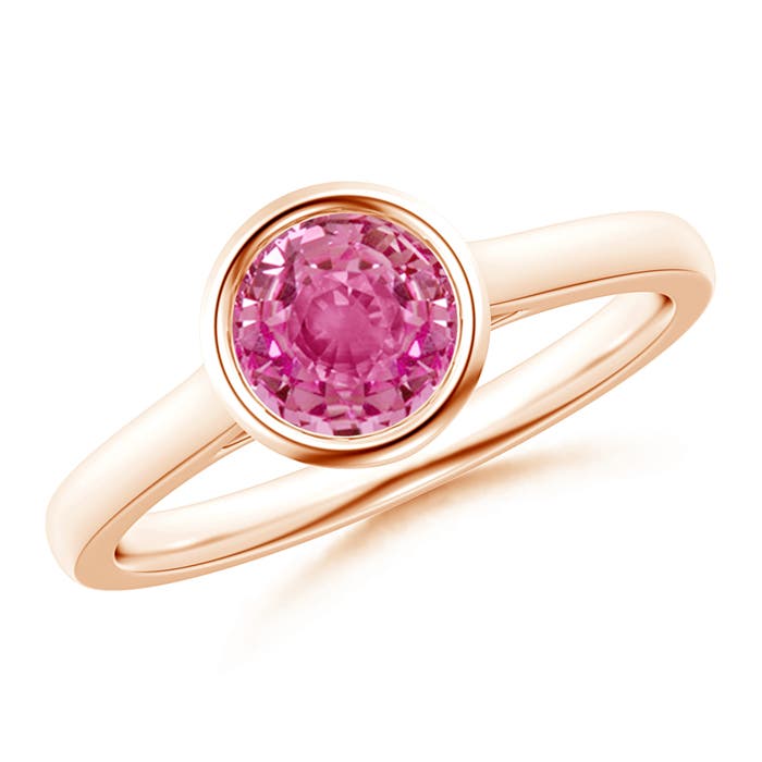 AAA - Pink Sapphire / 1 CT / 14 KT Rose Gold