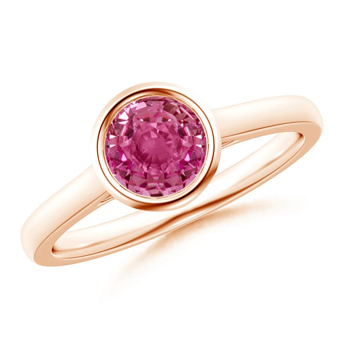 AAAA - Pink Sapphire / 1 CT / 14 KT Rose Gold