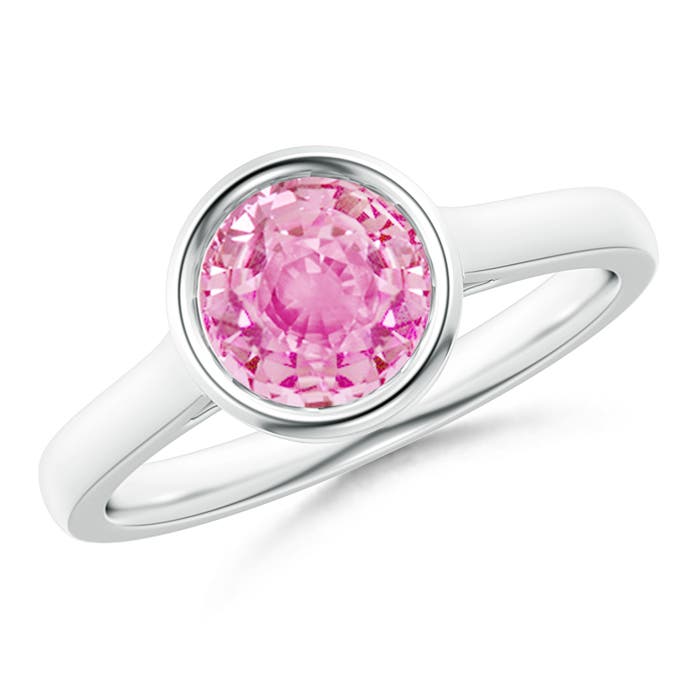 A - Pink Sapphire / 1.6 CT / 14 KT White Gold