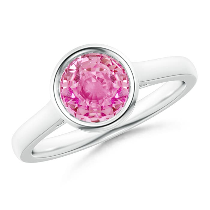 AA - Pink Sapphire / 1.6 CT / 14 KT White Gold