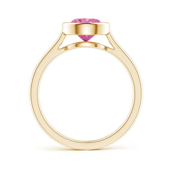 AAA - Pink Sapphire / 1.6 CT / 14 KT Yellow Gold