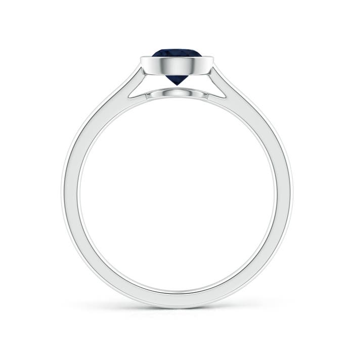 A - Blue Sapphire / 0.6 CT / 14 KT White Gold