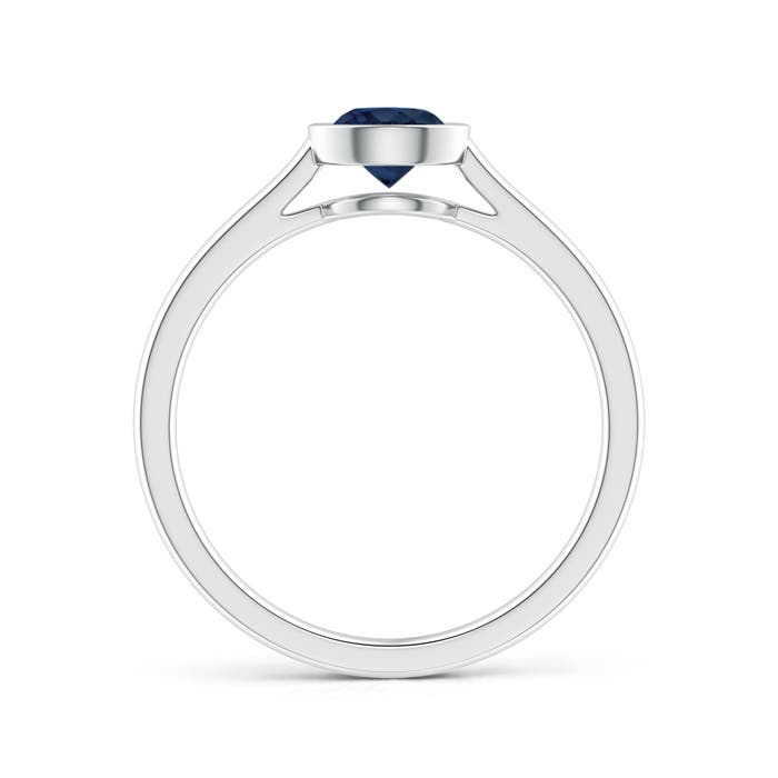 AA - Blue Sapphire / 0.6 CT / 14 KT White Gold