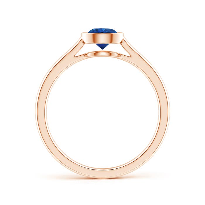 AAA - Blue Sapphire / 0.6 CT / 14 KT Rose Gold