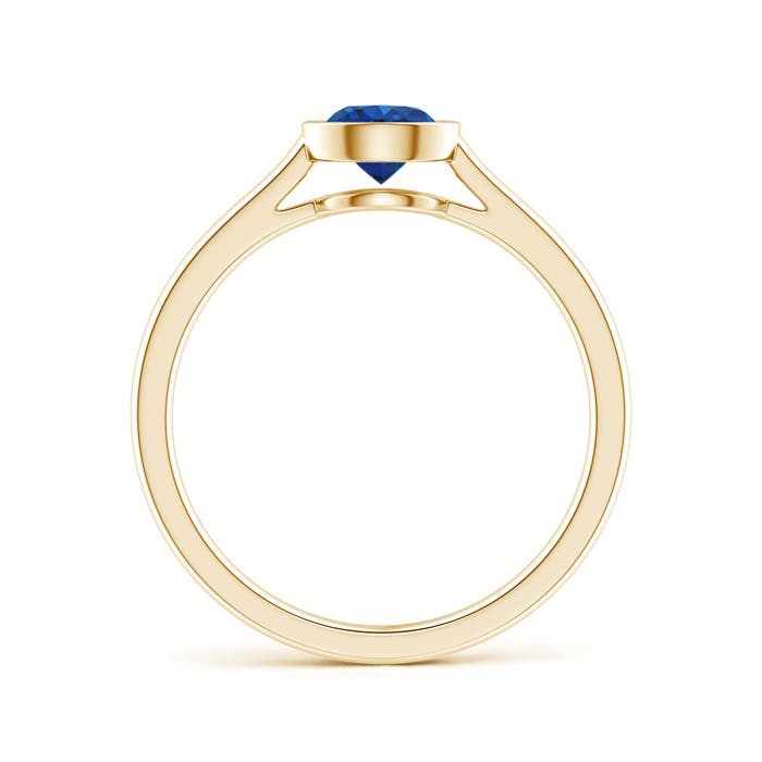 AAA - Blue Sapphire / 0.6 CT / 14 KT Yellow Gold