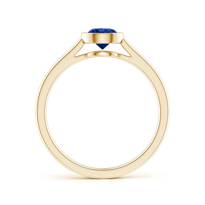 AAAA - Blue Sapphire / 0.6 CT / 14 KT Yellow Gold