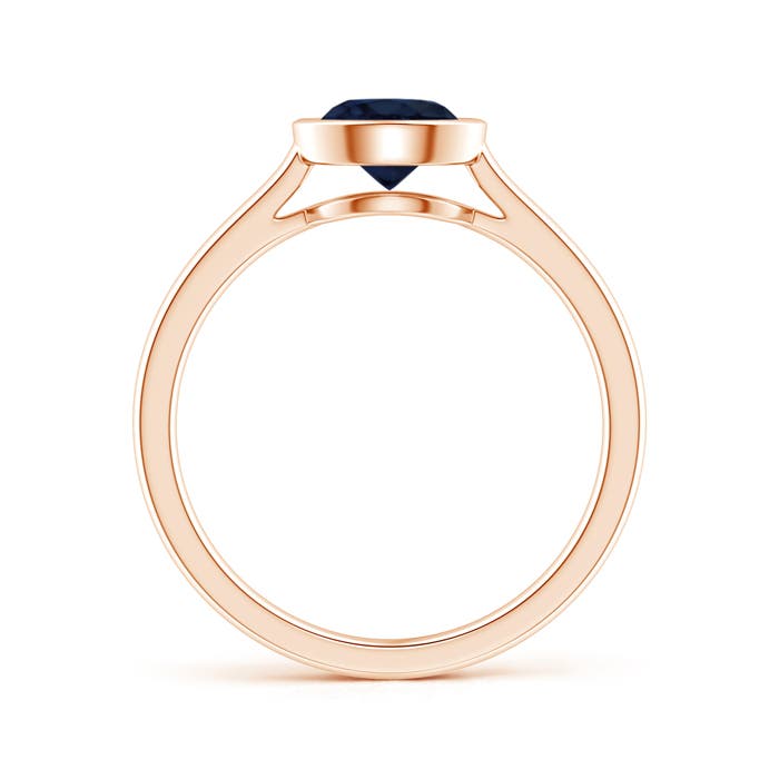 A - Blue Sapphire / 1 CT / 14 KT Rose Gold