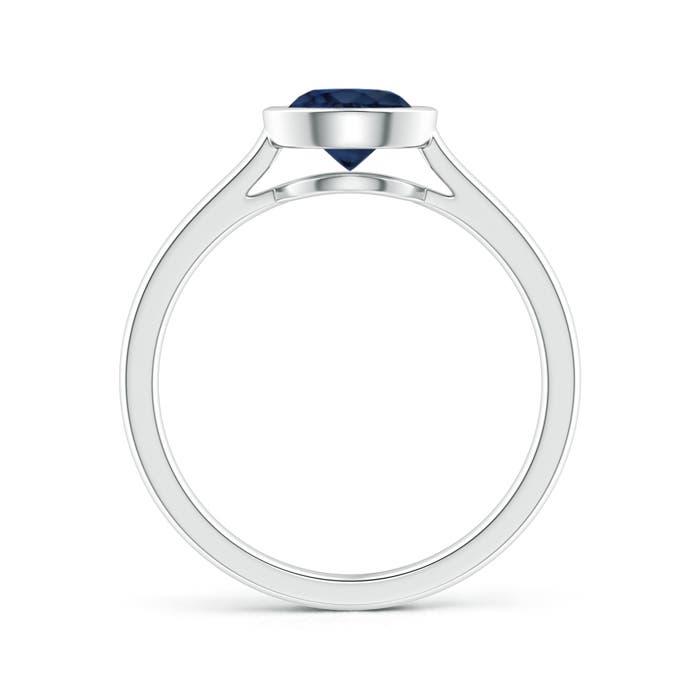 AA - Blue Sapphire / 1 CT / 14 KT White Gold