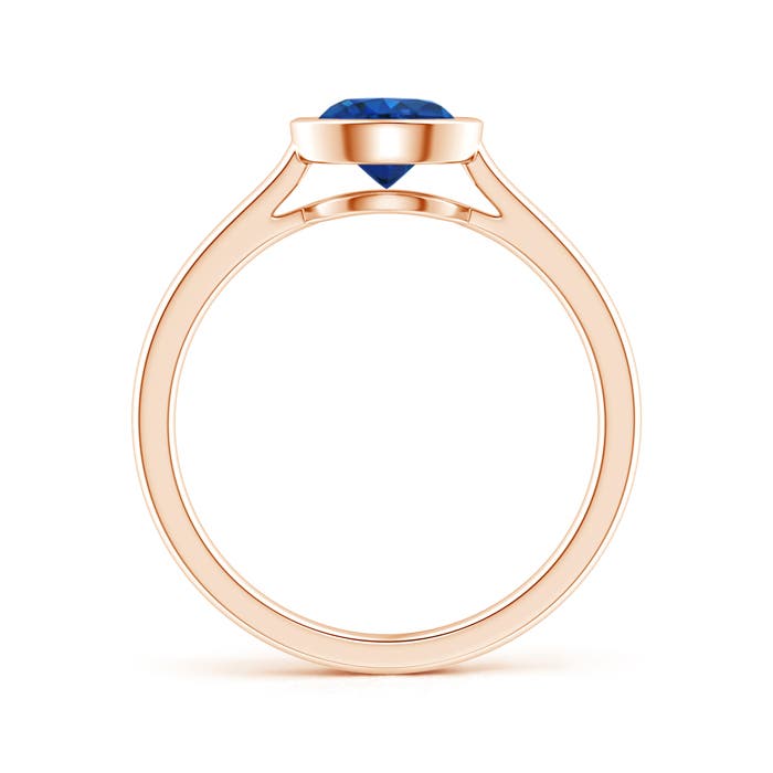 AAA - Blue Sapphire / 1 CT / 14 KT Rose Gold