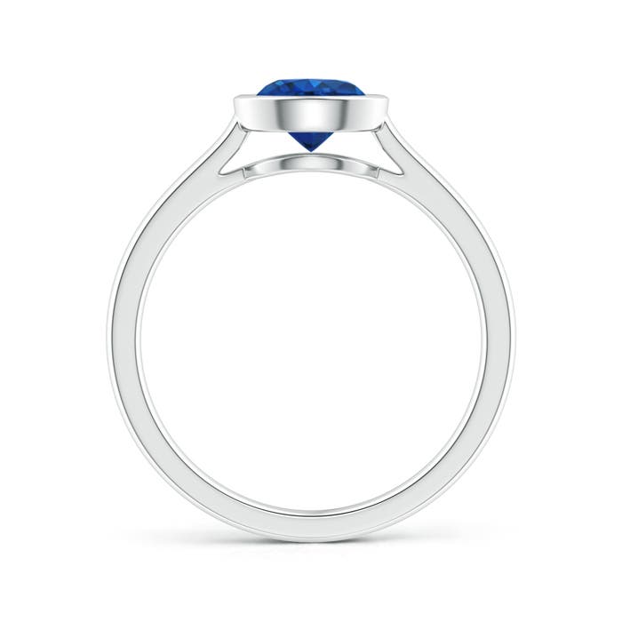 AAA - Blue Sapphire / 1 CT / 14 KT White Gold