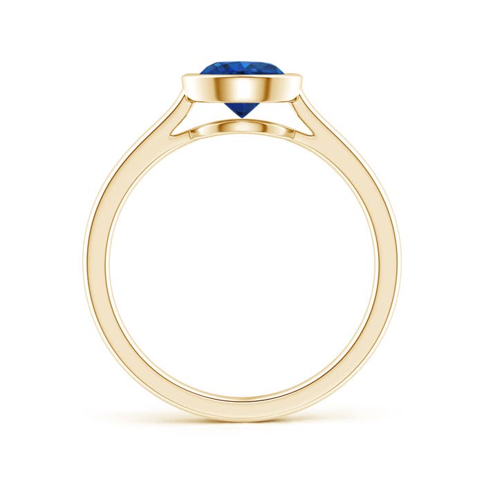 AAA - Blue Sapphire / 1 CT / 14 KT Yellow Gold