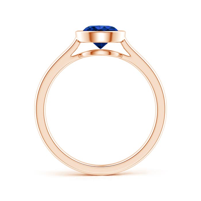 AAAA - Blue Sapphire / 1 CT / 14 KT Rose Gold