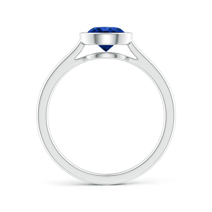 AAAA - Blue Sapphire / 1 CT / 14 KT White Gold