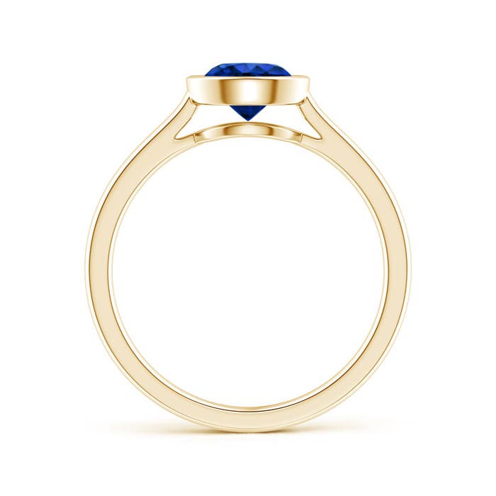 AAAA - Blue Sapphire / 1 CT / 14 KT Yellow Gold