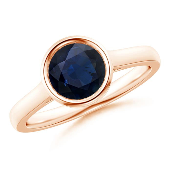 A - Blue Sapphire / 1.6 CT / 14 KT Rose Gold