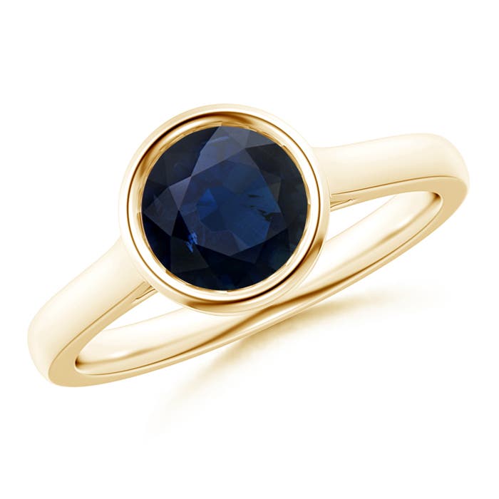 A - Blue Sapphire / 1.6 CT / 14 KT Yellow Gold