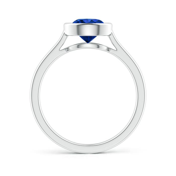 AAAA - Blue Sapphire / 1.6 CT / 14 KT White Gold