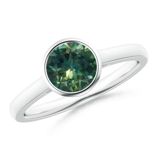 Round AA Teal Montana Sapphire